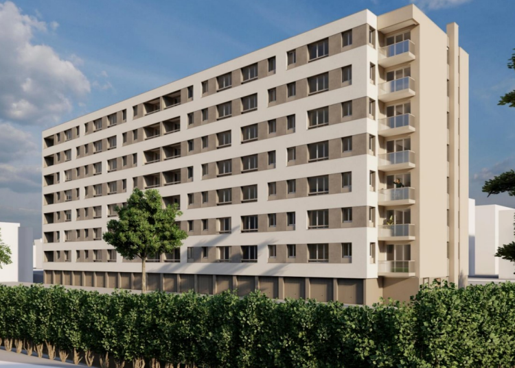 Façade de l'immeuble à Bezons